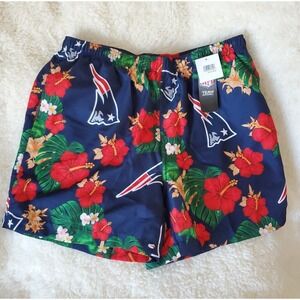NFL Patriots Navy Blue Floral Swim Trunks Boys XL.
Official NFL apparel.